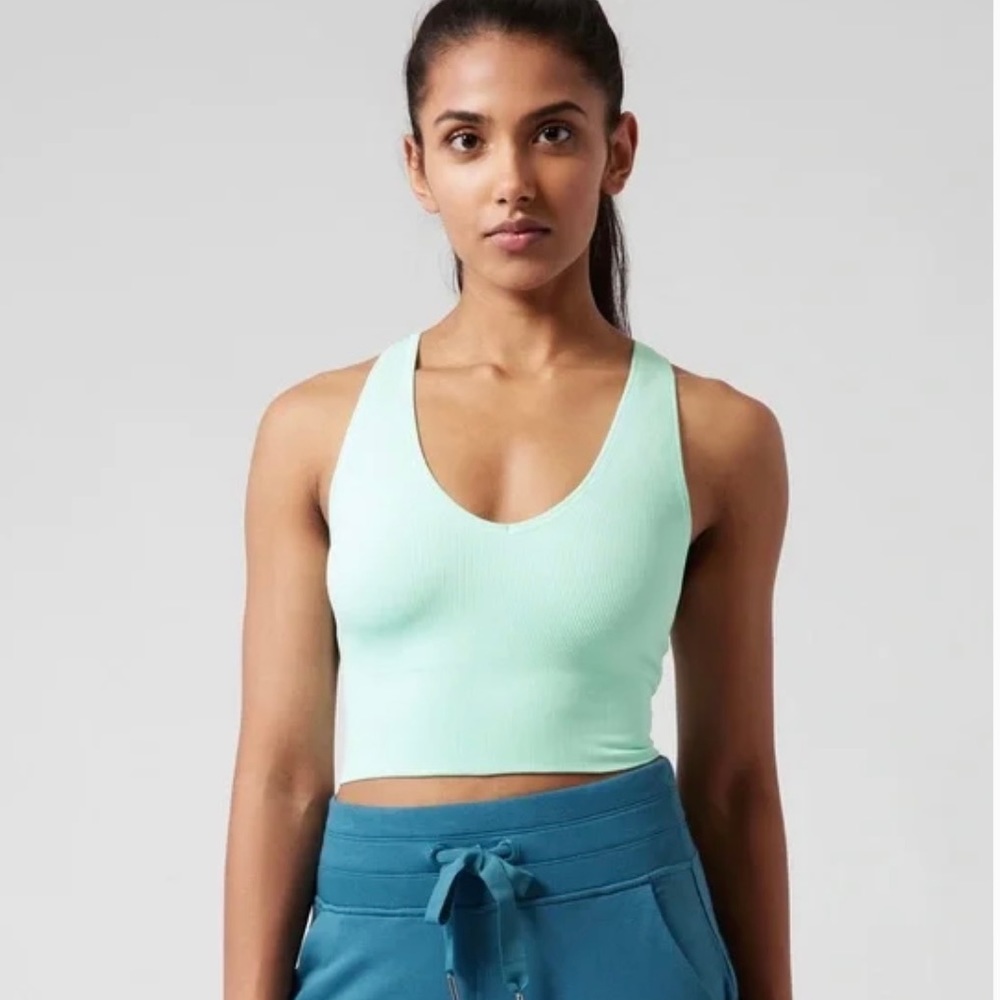 Aurora Seamless Crop Rib Tank Athleta